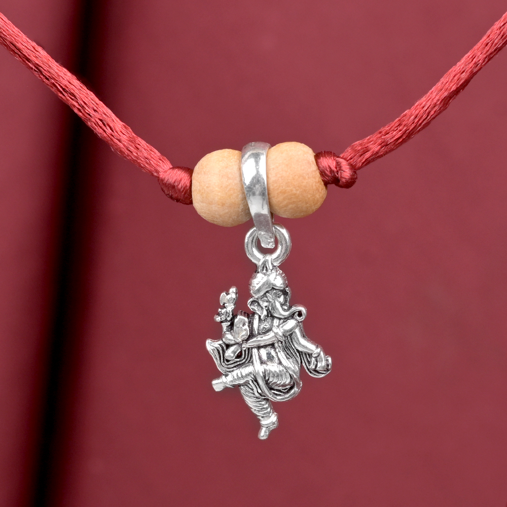 Dancing Ganesh 925 Silver Pendant