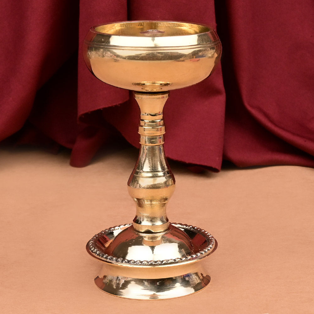 Brass Udupi Nanda Standing Diya