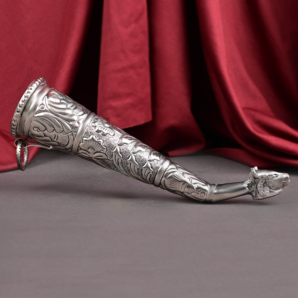 Designer German Silver Gaumukh Shringi for Abhishek