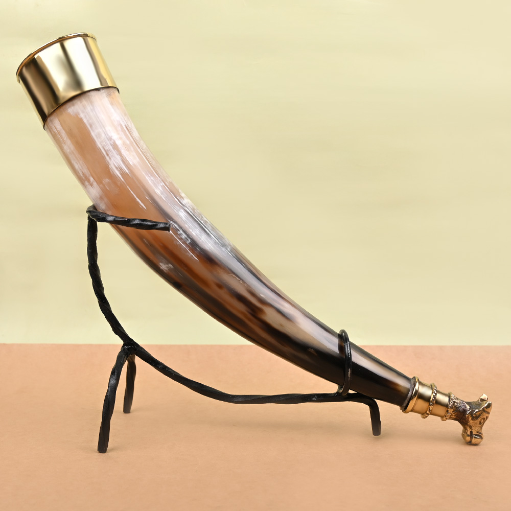 Bull Horn Gaumukhi Shringi for Abhishekam - 250 gms