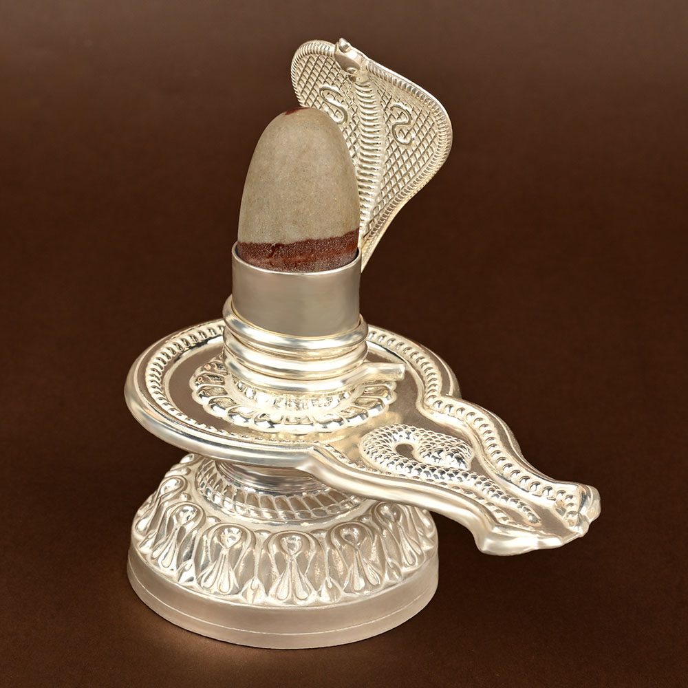 925 Silver Super Fine Designer Jalhari x Narmada Lingam