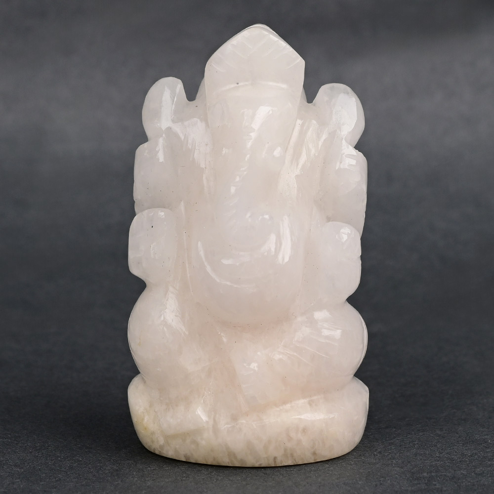 Buy White Agate Ganesh Idol - 129.28 gms from Rudra Centre (Rudraksha Ratna) at reasonable prices.