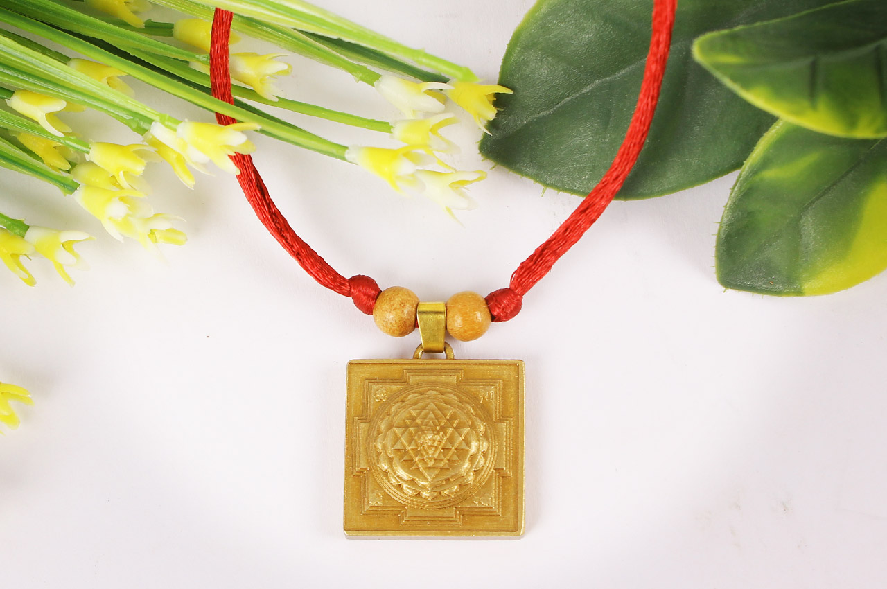Shree Yantra Meru in Brass Locket