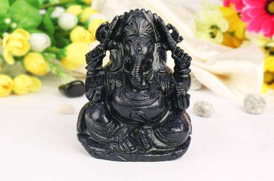 Glittering Blue Ganesha - 1.10 kgs