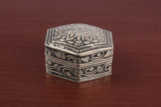 Pure Silver Container - Hexagon