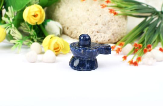 Blue Sodalite Shivling - 52 gms