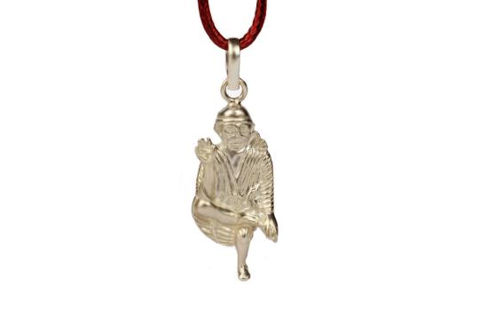 Saibaba Locket in Pure Silver - Design V