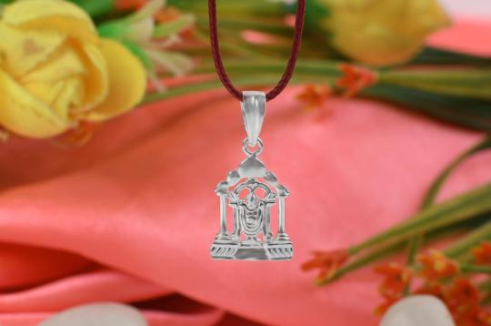 Tirupati Balaji Locket in Pure Silver - I