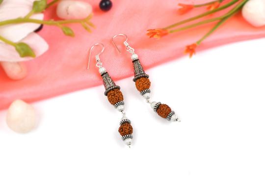 Rudraksha earring - Design V