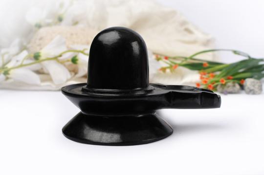 Shivlinga in Black Jade - 836 gms