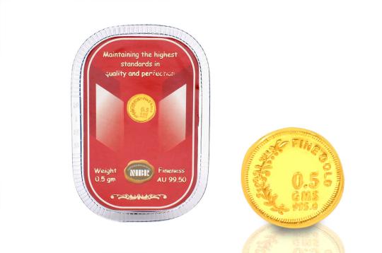 0.5 gm Pure Gold Coin - 24 carat