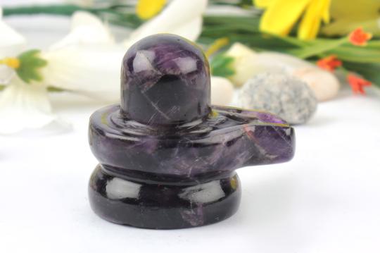 Shivlinga in Amethyst - 95 gms