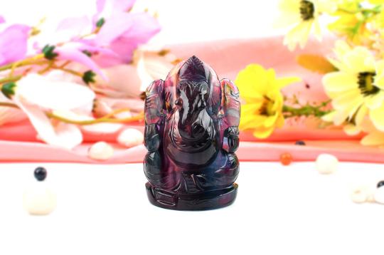 Ganesha in Fluorite - 199 gms