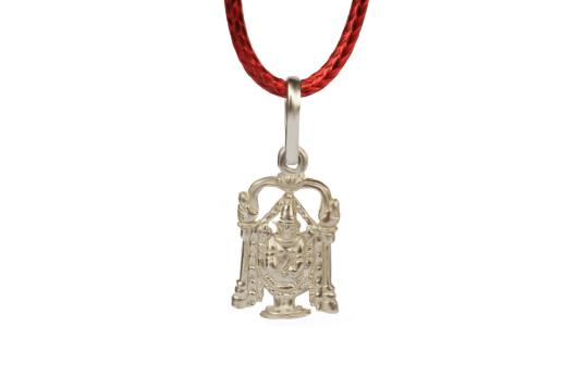 Tirupati Balaji Locket - in Pure Silver - Design III 
