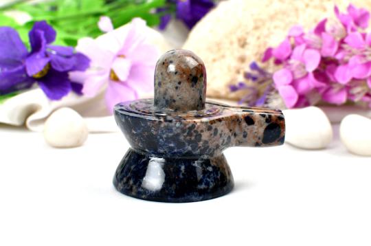 Blue Sodalite Shivling - 126 gms