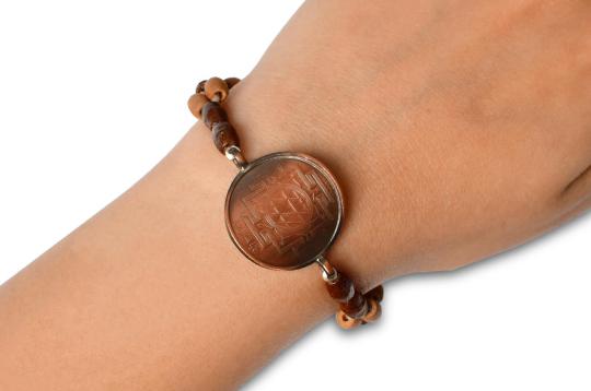 Durga Yantra Bracelet in Copper