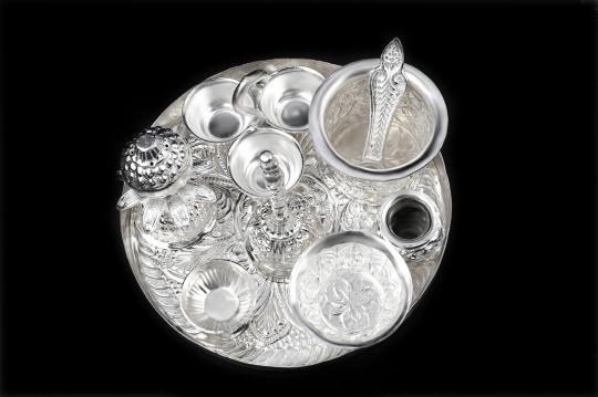 Royal Puja Thali  in German Silver