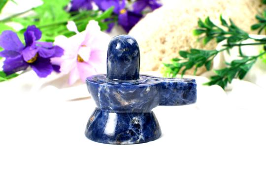 Blue Sodalite Shivling - 122 gms