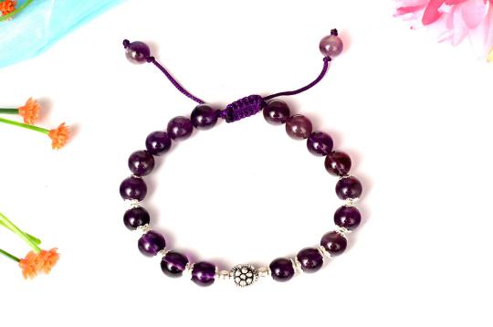 Amethyst Mala and Bracelet set