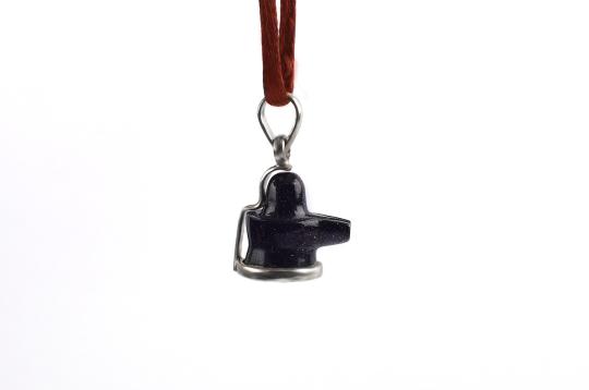 Blue Sunstone Shivling Pendant