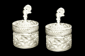 German Silver Containers - Set of 2