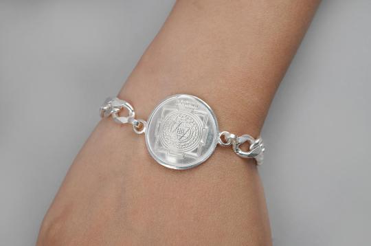 Kuber Yantra Bracelet in 925 Sterling Silver
