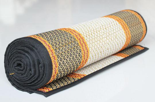 Kusha Grass Mat with Thread Work - 72 x 54 Inches