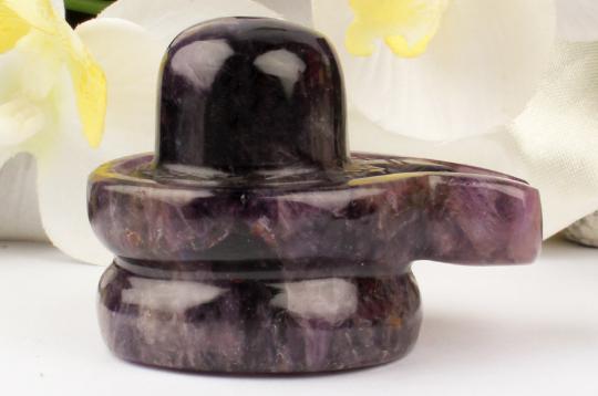 Shivlinga in Amethyst - 110 gms