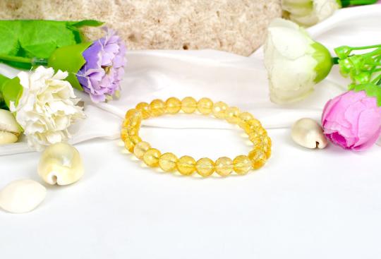 Citrine Faceted Bead Bracelet - I
