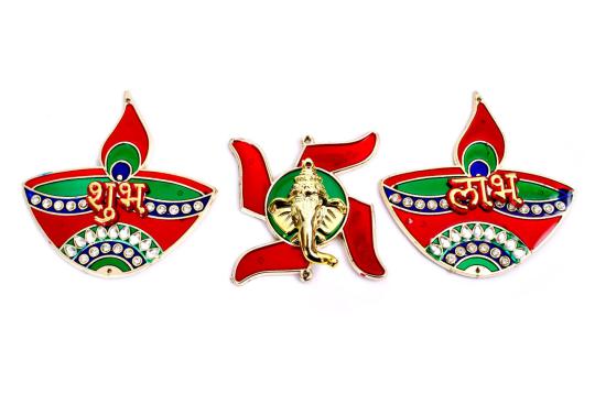 Shubh Labh Sticker with Swastik