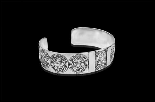 Ganesh Bracelet in pure silver - X
