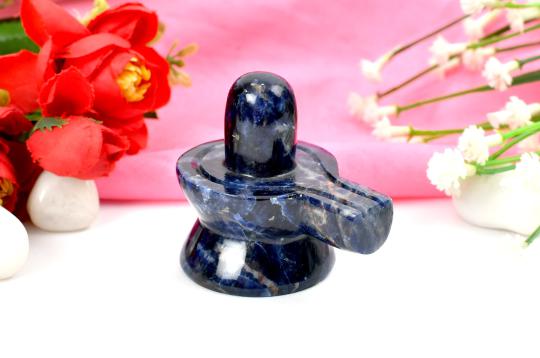 Blue Sodalite Shivling - 84 gms