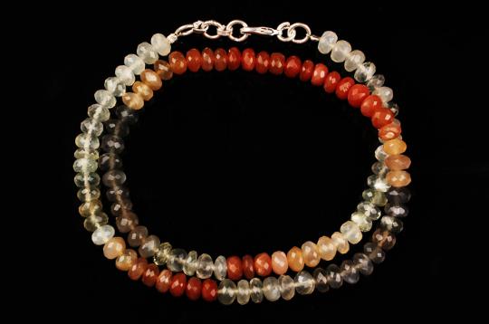 Moonstone Faceted mala