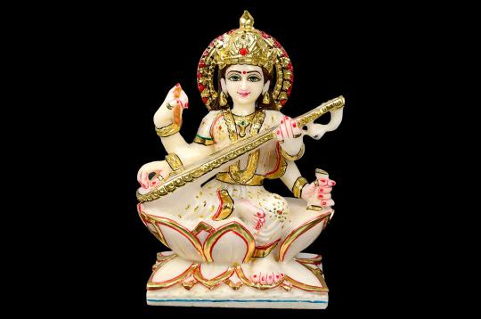 Marble Saraswati Murti