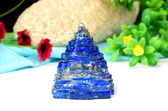 Lapis Lazuli Shree Yantra - 130 gms - I