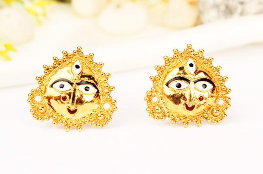 Durga Earrings in pure Gold
