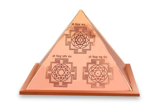 Navgraha Yantra Pyramid in Copper