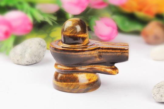 Shivlinga in Tiger Eye - 120 gms