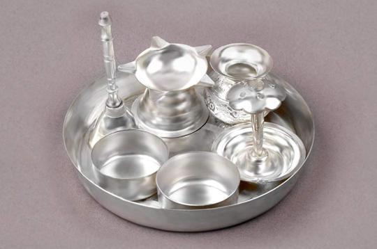 Puja Thali - german silver