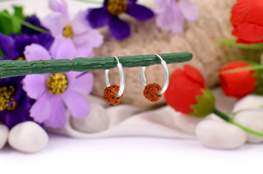 Rudraksha Earrings Set - XII