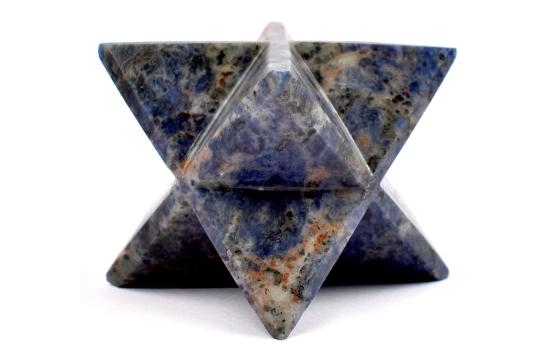Star Pyramid in Blue Sodalite - Communication and Creativity - 220 gms