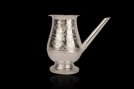German silver pot with spout