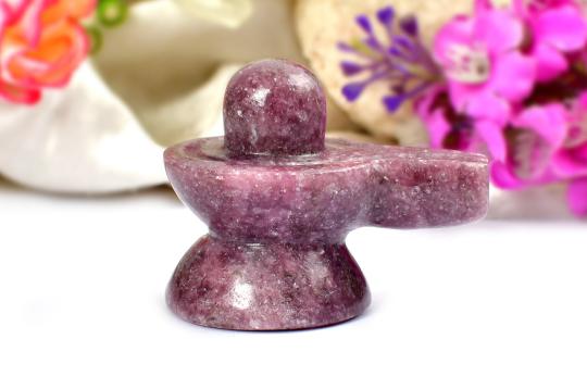 Lepidolite Shivlinga - 91 gms
