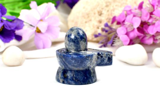 Blue Sodalite Shivling - 55 gms