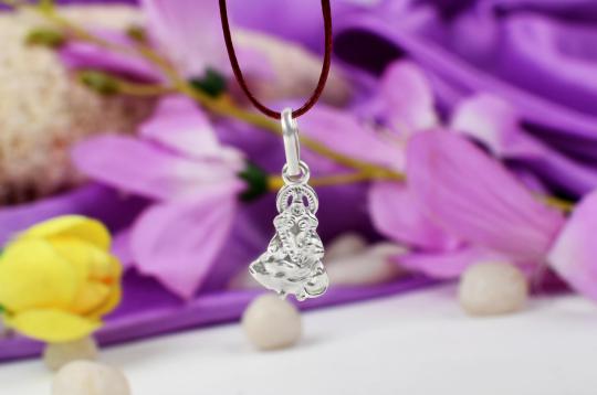 Ganesh Locket in pure silver - Design XV