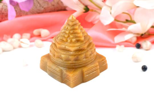 Yellow Jade Shree Yantra - 370 gms