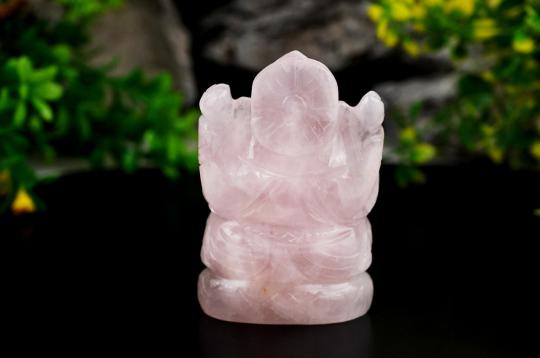 Rose Quartz Ganesha - 174 gms