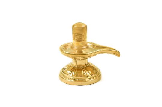 Sacred Shiva Lingam in Bronze