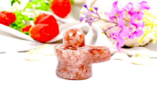 Real Sunstone Shivaling - 70 gms - I