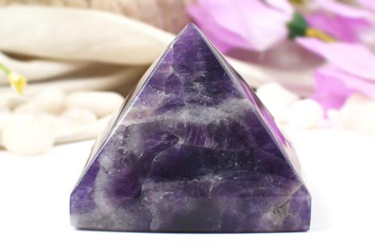 Pyramid in Natural Amethyst - 268 gms